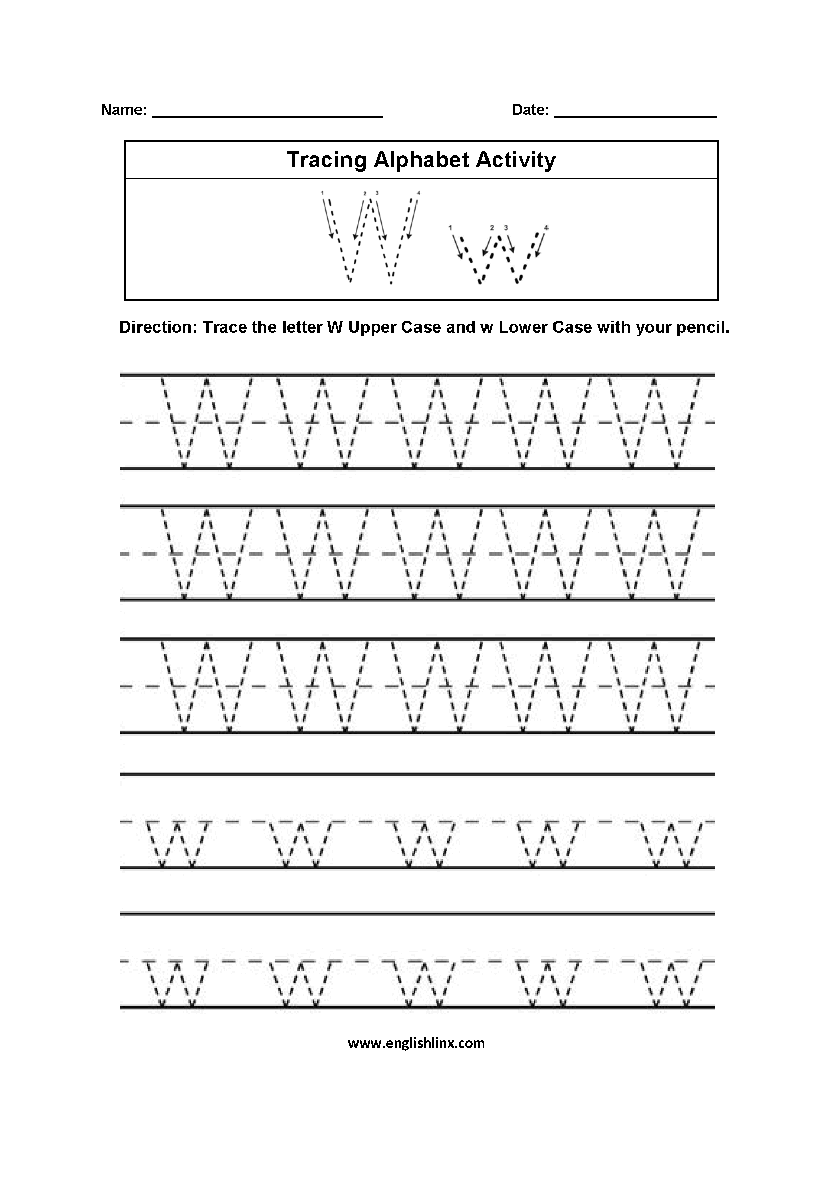 Alphabet Worksheets | Tracing Alphabet Worksheets