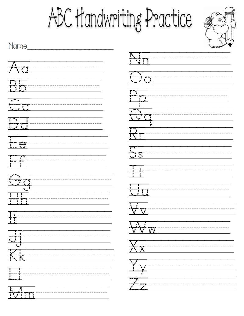 Atividades De Alfabetização Com A-Z Hand Writing | Kids