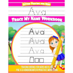 Ava Letter Tracing For Kids Trace My Name Workbook: Tracing