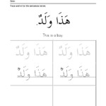 Basic Vocabulary And Short Sentences In Arabic For Kids 1B