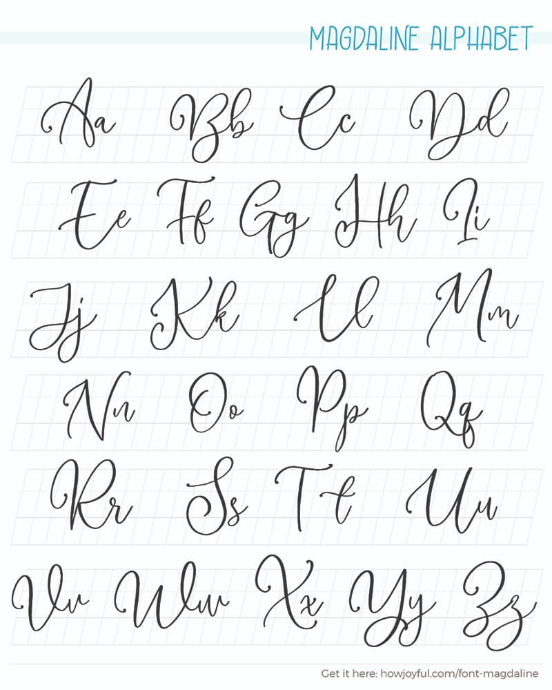 Calligraphy Alphabets: What Are Lettering Styles? + Free