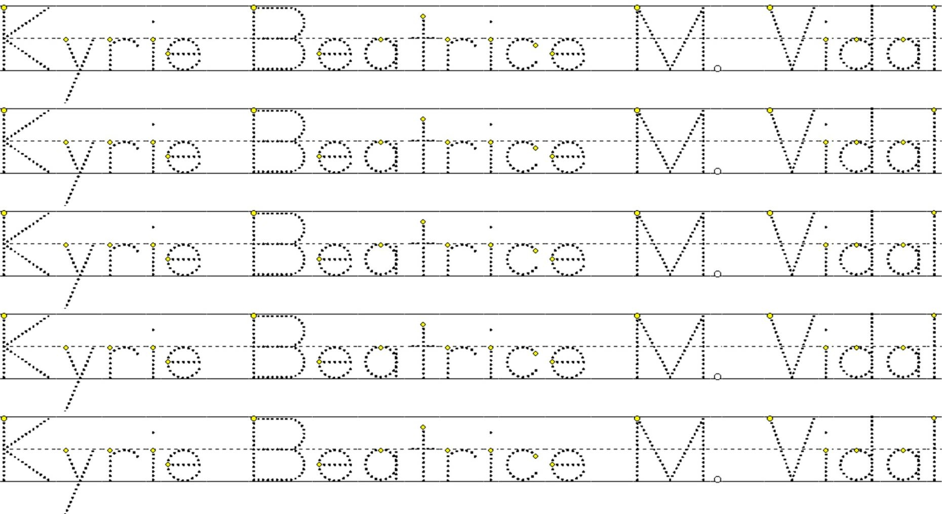 Create A Worksheet With A Personalized Tracing Namemiss_Bebz