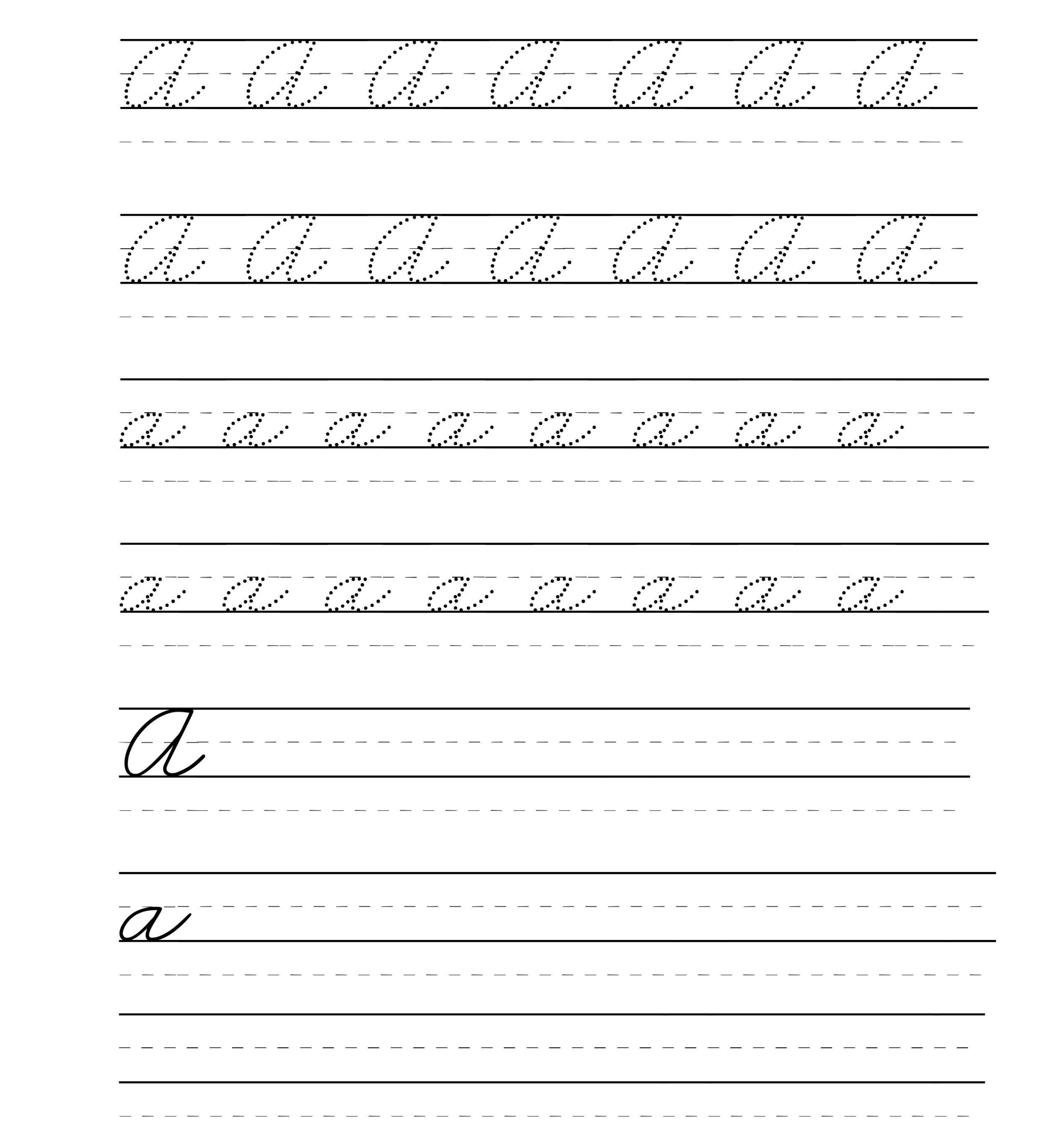 Cursive Alphabet Letters Tracing Pages | Printable Tracing