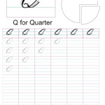 Cursive Captial Letter Q Worksheet | Letter Q Worksheets