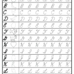 Cursive Letters Sheet Cursive Letters Tracing Sheets Cursive
