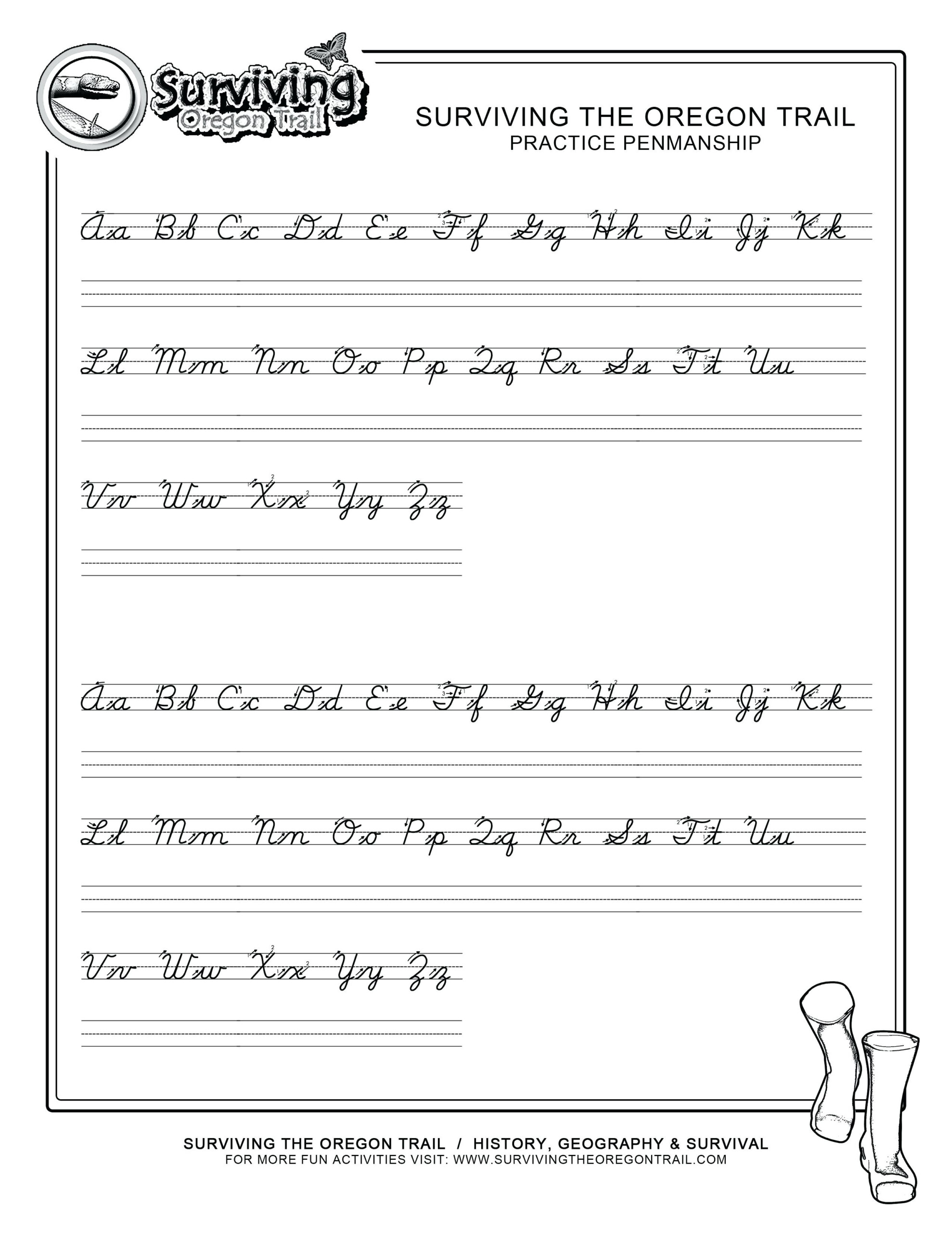 Cursive Work Sheets Cursive Letters Worksheets Printable A Z