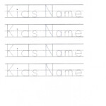 Customizable Printable Letter Pages | Name Tracing