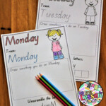 Days Of The Week Worksheets Qld Beginners Font (With Images