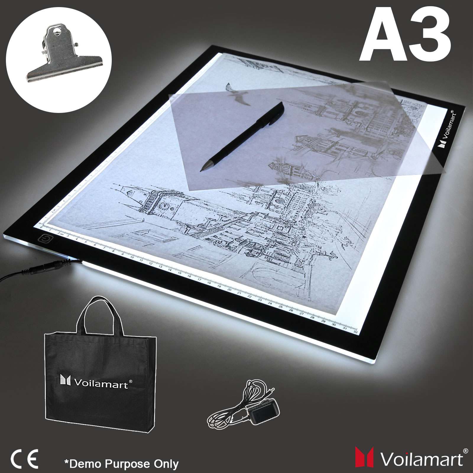 Details About A3 Led Light Box Tracing Board Art Design Stencil Drawing  Thin Pad Copy Led Box