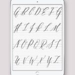 Digital And Printable Calligraphy Practice Guides - Saffron