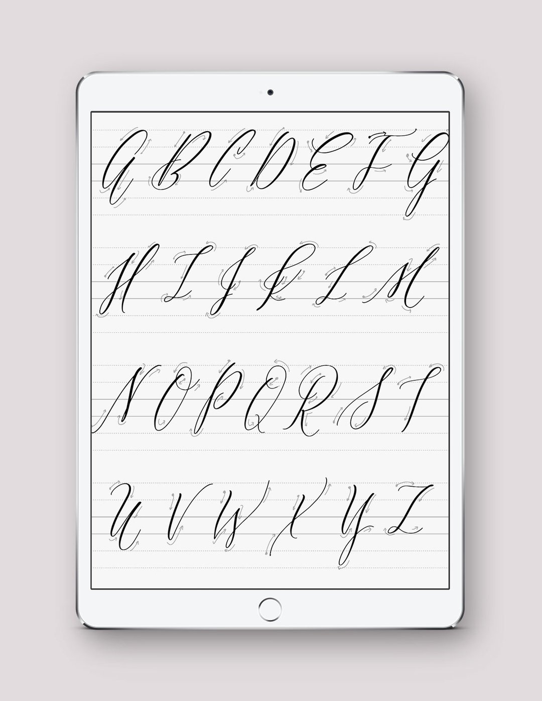 Digital And Printable Calligraphy Practice Guides - Saffron