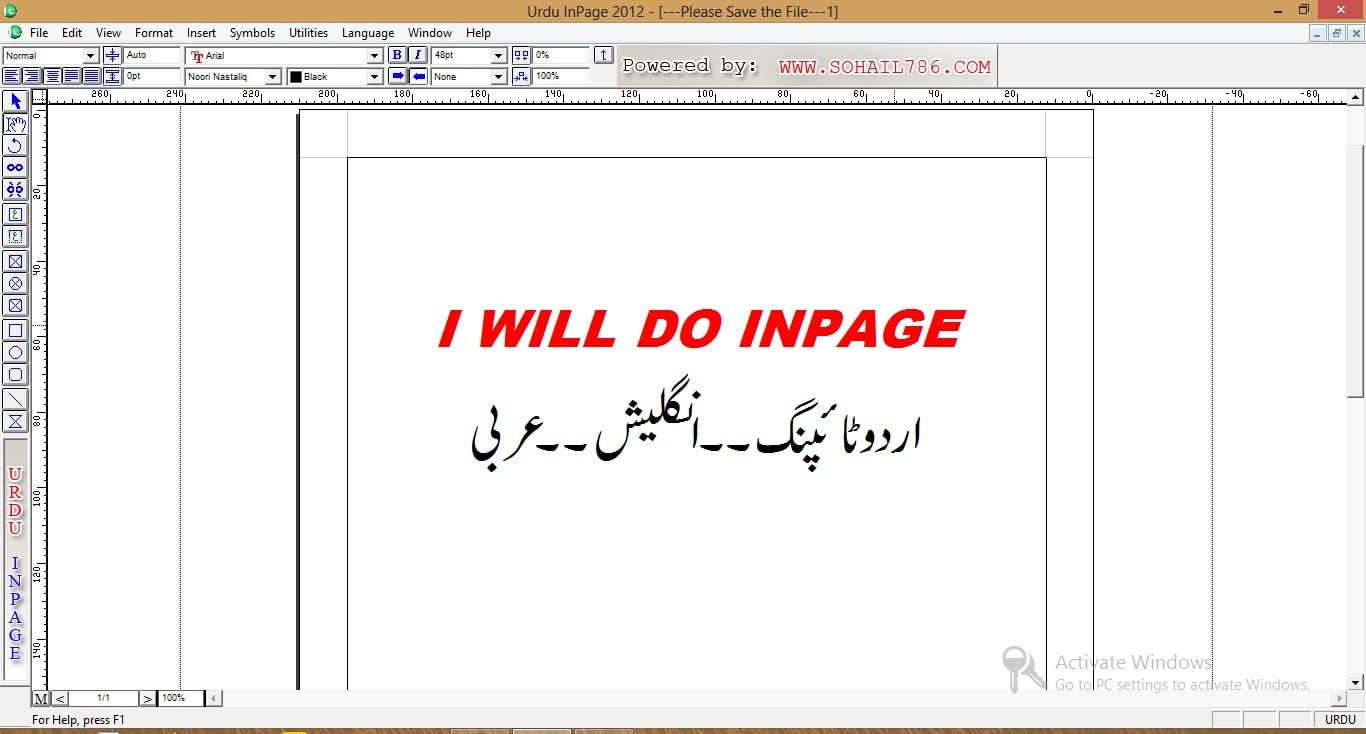 Do Type In Urdu And Arabic In Inpage Or Ms Wordasadza
