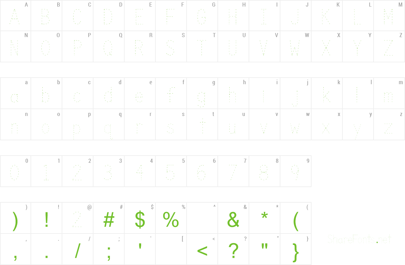 Download Free Font Trace