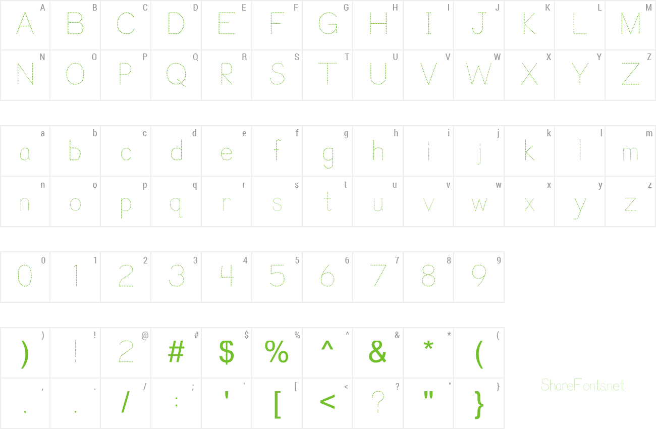 Download Free Font Trace Font For Kids