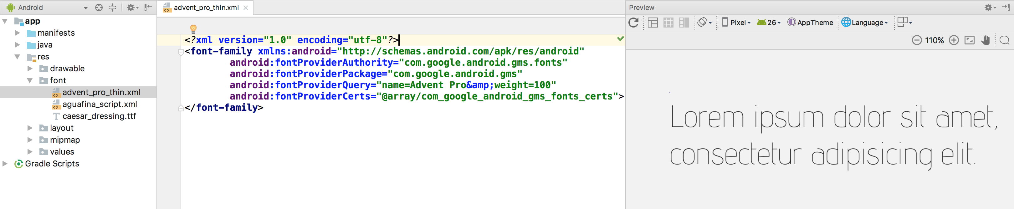 Downloadable Fonts | Android Developers