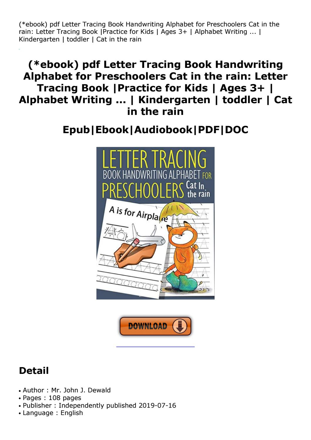 Ebook) Pdf Letter Tracing Book Handwriting Alphabet For