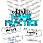Editable Name Practice Sheets | Name Practice, Practice