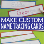 Editable Name Tracing Cards | Name Writing Activities For
