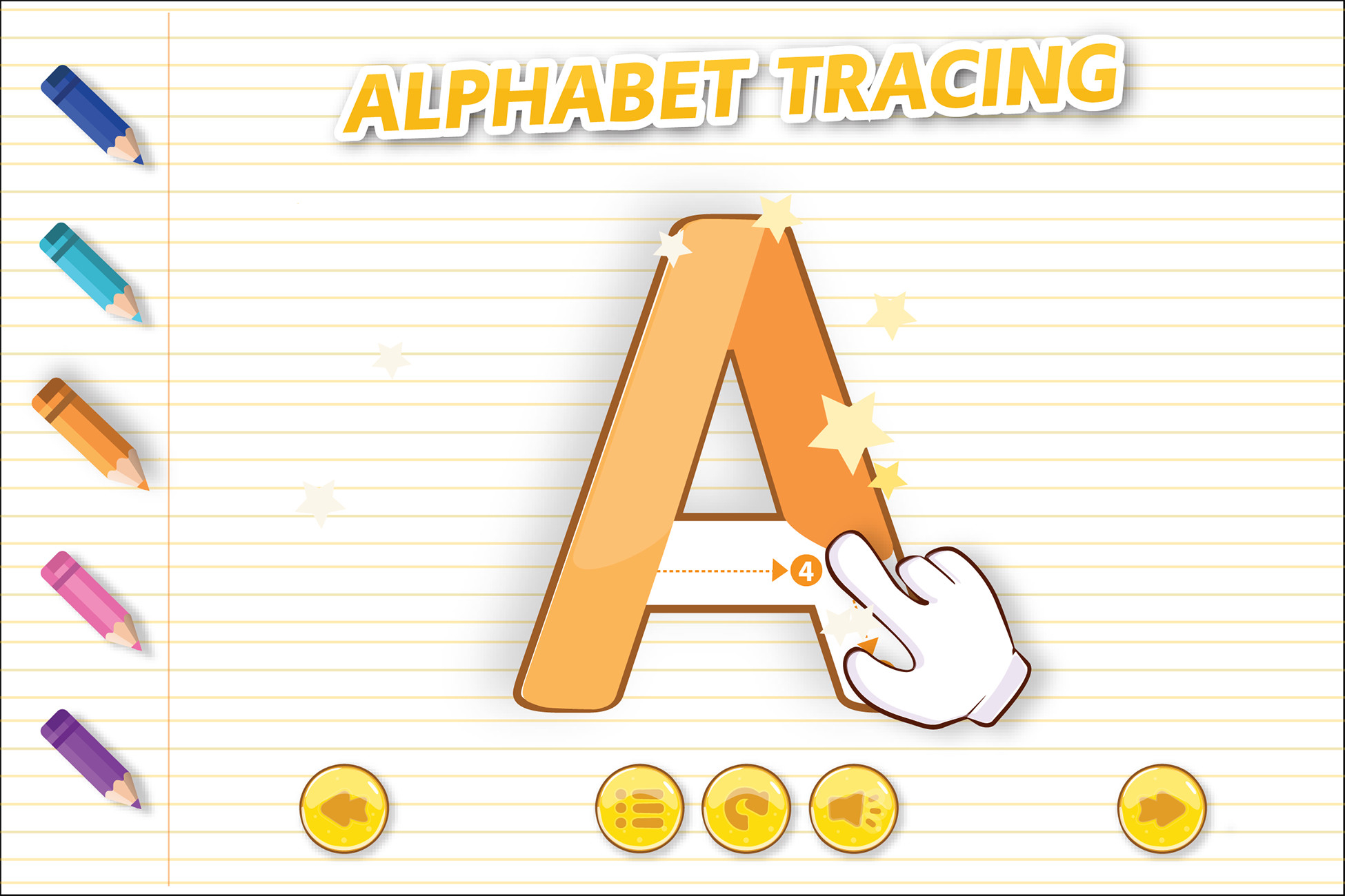 English Alphabet Tracing A-Z