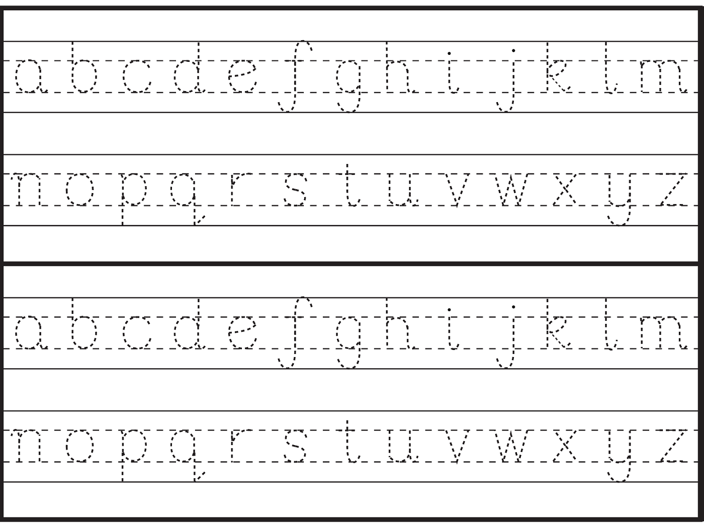 Alphabet Tracing Handout TracingLettersWorksheets