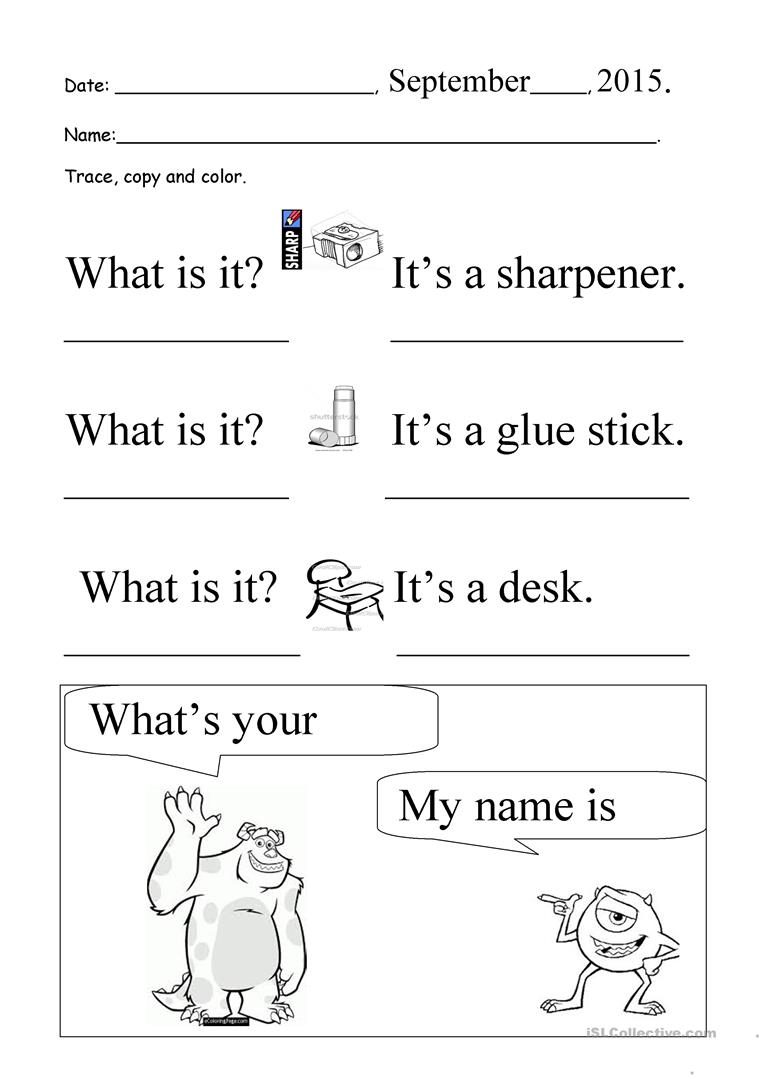 English Esl What&amp;#039;s Your Name Worksheets - Most Downloaded (9