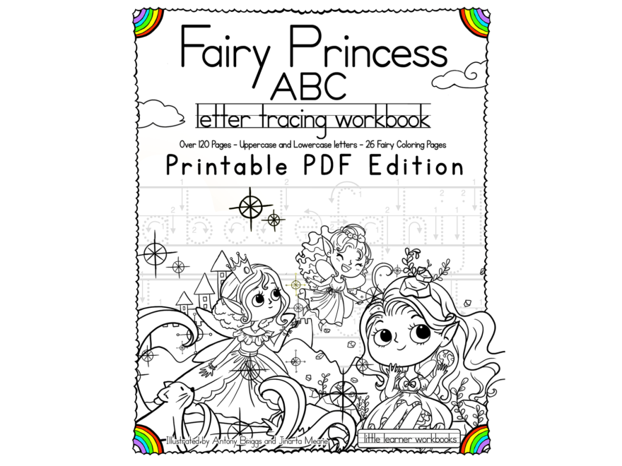 Fairy Princess Abc Letter Tracing Workbook – Printable Pdf