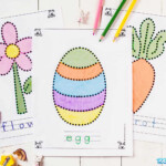 Free Easter Tracing Coloring Pages