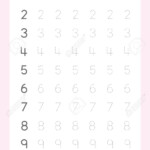 Free Handwriting Pages For Writing Numbers Learning Numbers,..
