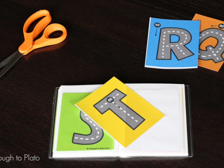 Free Letter Tracing Roads - Playdough To Plato