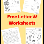Free Letter W Worksheets | Letter W Activities, Free