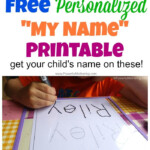 Free Name Tracing Worksheet Printable + Font Choices