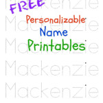 Free Personalizable Name Printables Also Describes How To