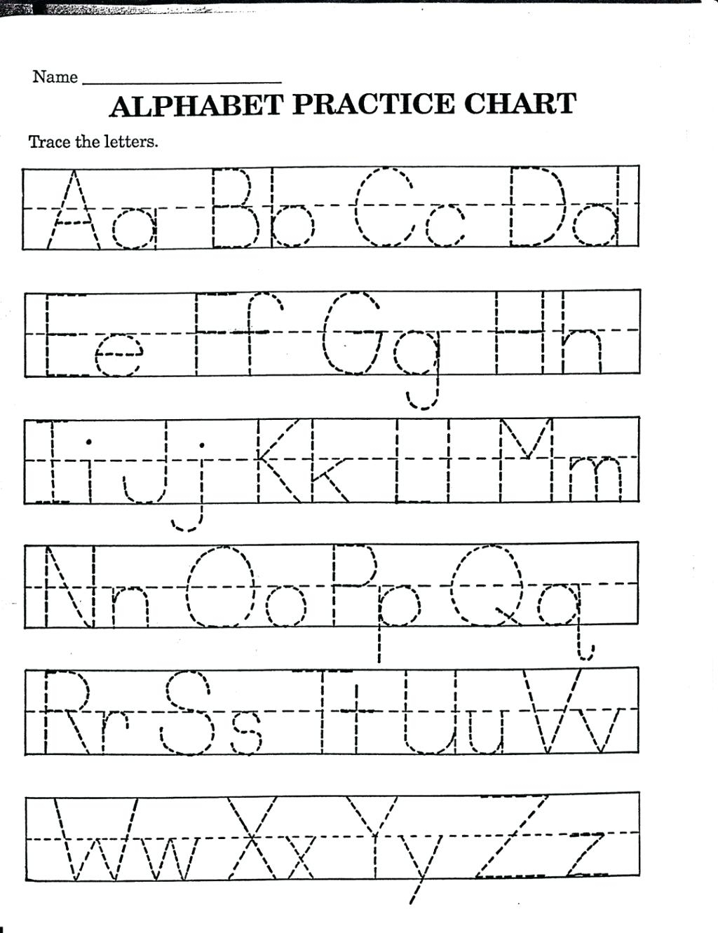Free Printable Preschool Letter Tracing Worksheets - Clover