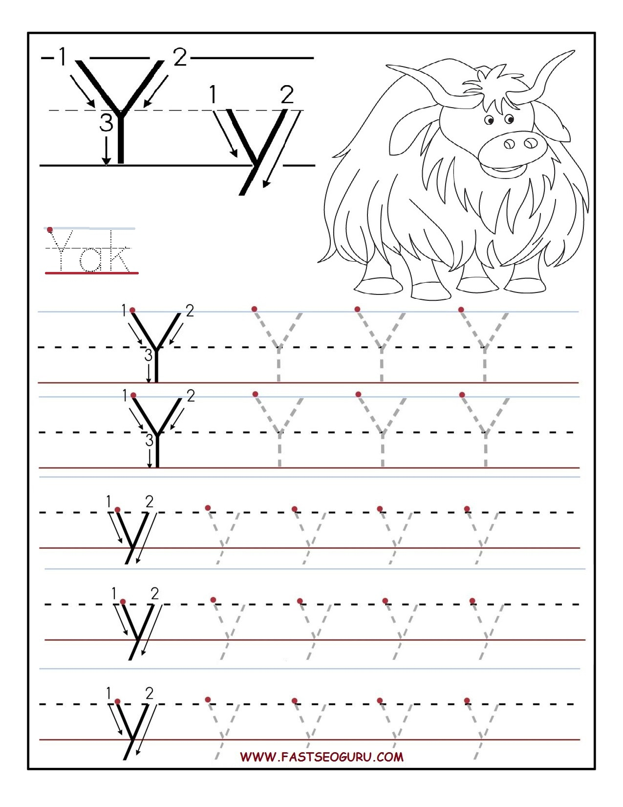 Free Printable Tracing Worksheets – Prnt