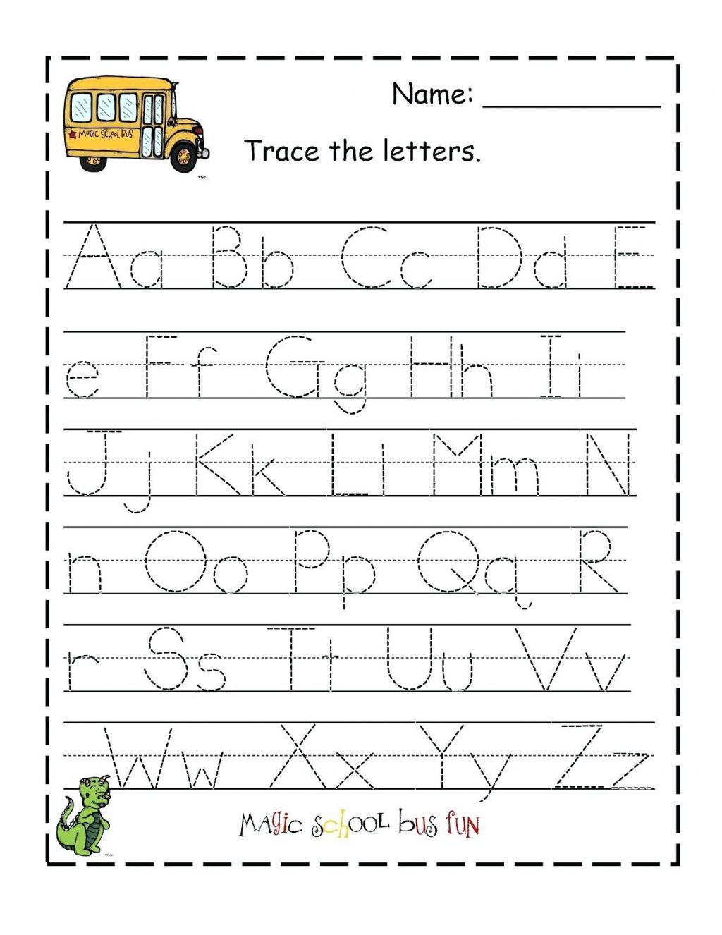 Free Tracing Letters A Z Worksheets لم يسبق له مثيل الصور +