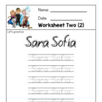 Frozen Penmanship Name Tracing Worksheets, Books