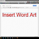 Google Docs - Insert Word Art