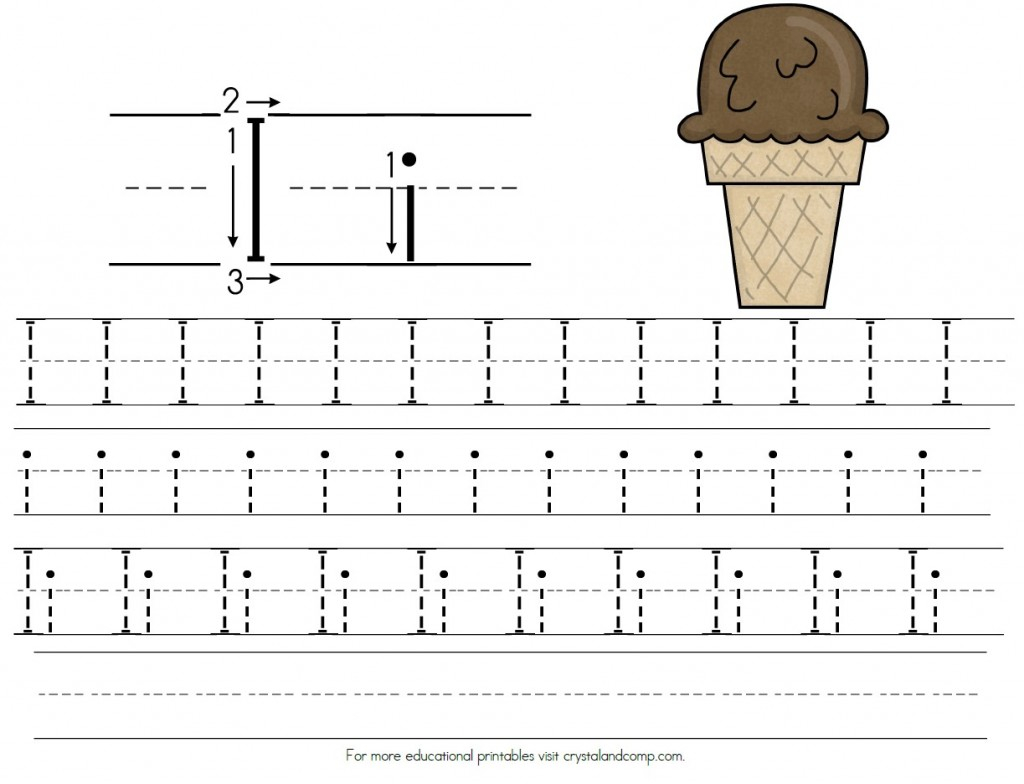 Handwriting For Preschoolers: I Is For Ice Cream