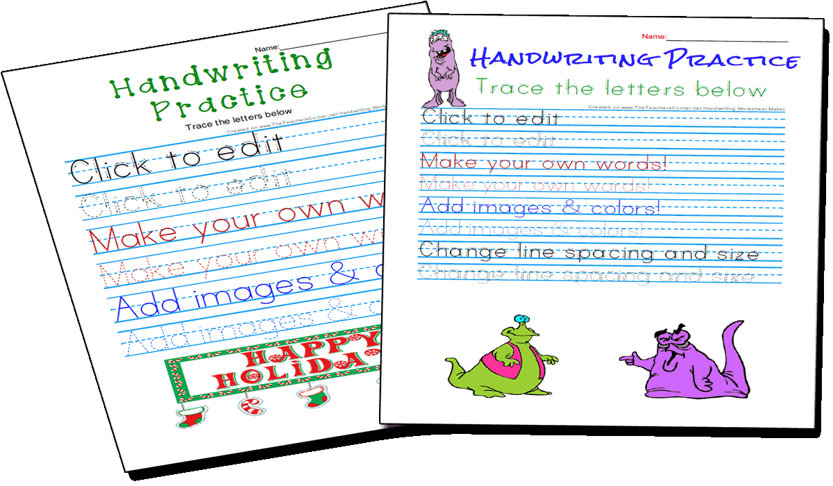 Handwriting Practice And Copywork Worksheets Maker