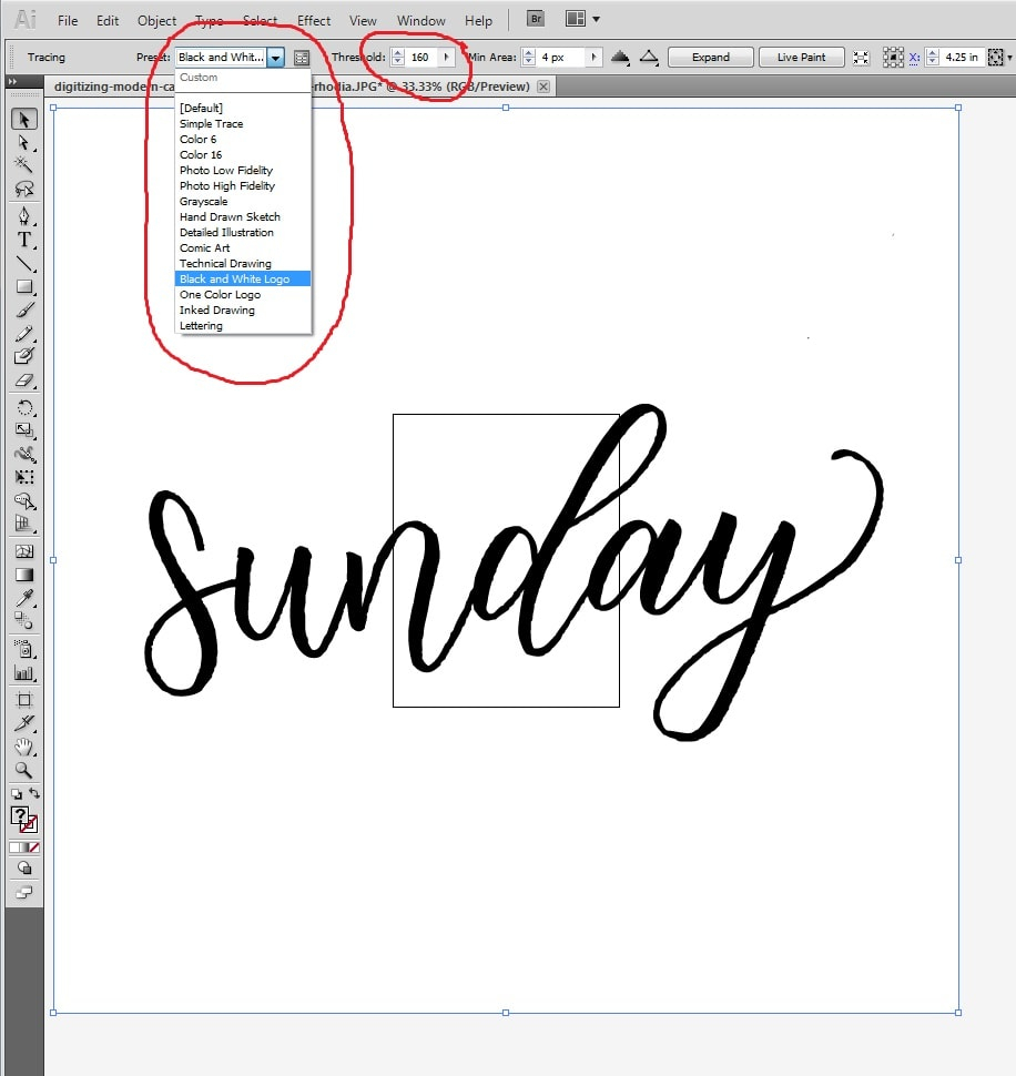 How To Digitize Your Lettering In Adobe Illustrator Without