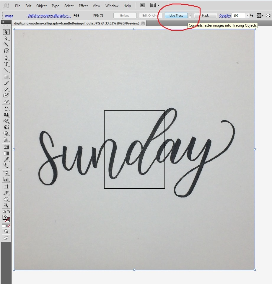 How To Digitize Your Lettering In Adobe Illustrator Without