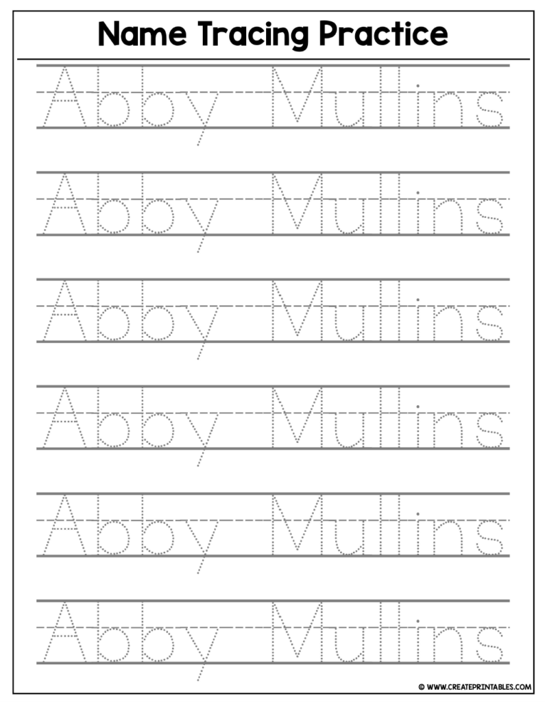 How To Make A Handwriting Worksheet - Babbling Abby