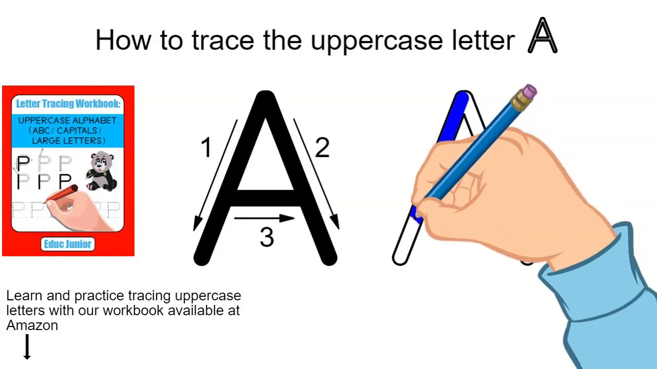 How To Trace The Uppercase Letter A