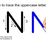 How To Trace The Uppercase Letter N