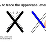 How To Trace The Uppercase Letter X