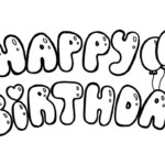 How To Write Happy Birthday In Bubble Balloon Letters Coloring Page | Learn  To Draw | Learn To Color