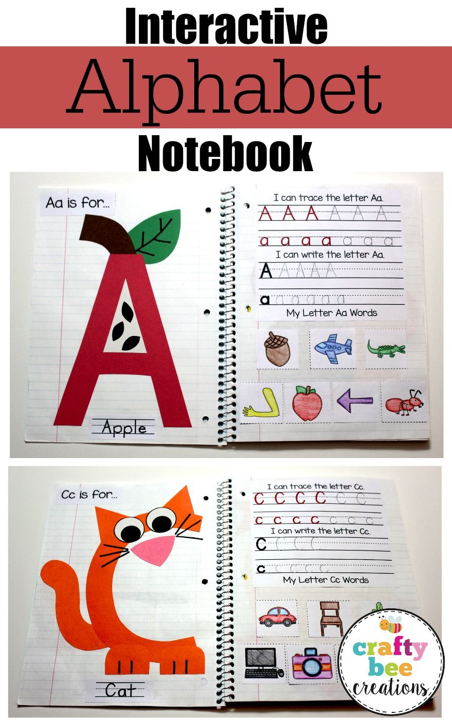 Interactive Alphabet Notebook | Preschool Learning, Letter A