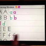 Interactive Alphabet - Tracing Left Hand Stroke Customizations.
