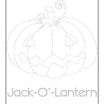 J Is For Jack O' Lantern Word Tracing | Woo! Jr. Kids Activities