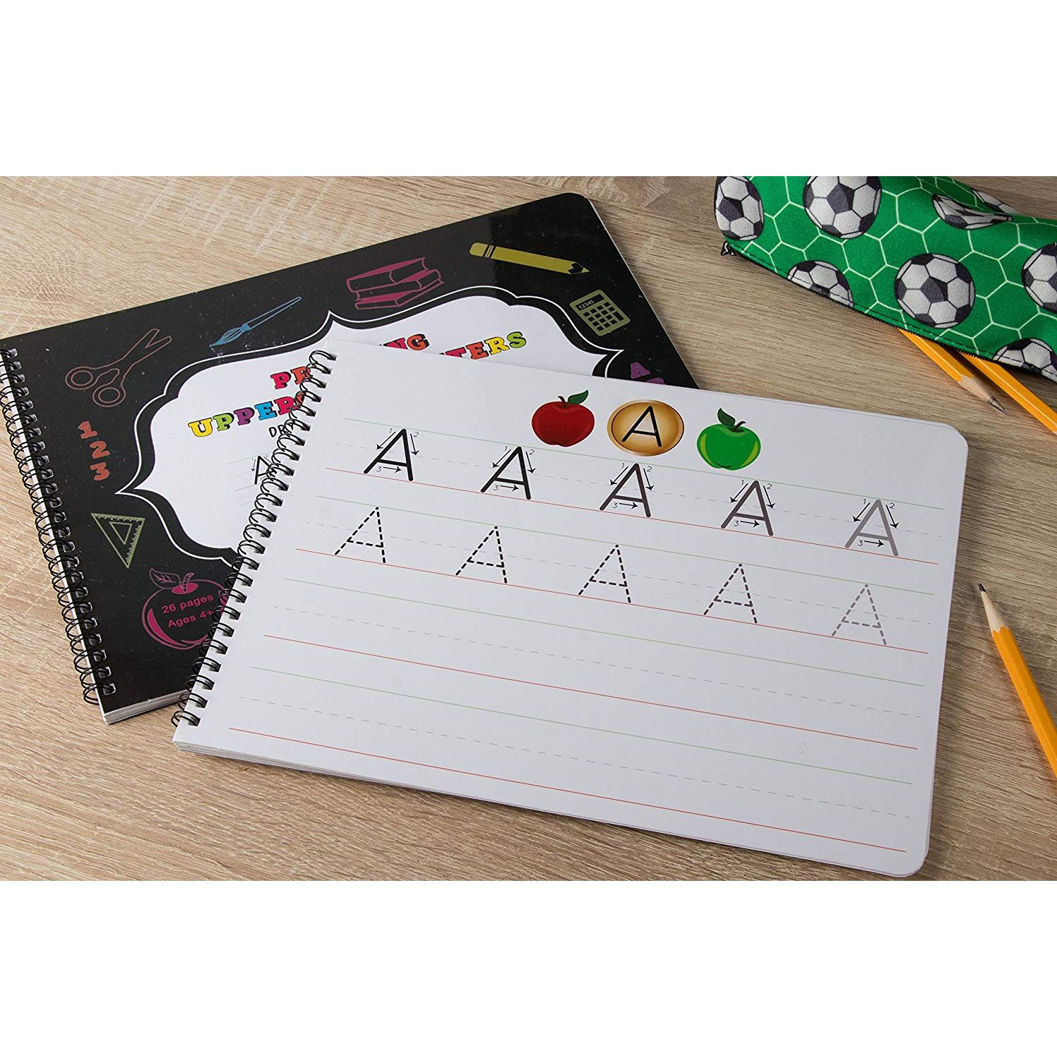 Juvale Letter Tracing Book - 2-Pack Dry Erase Letter Tracing